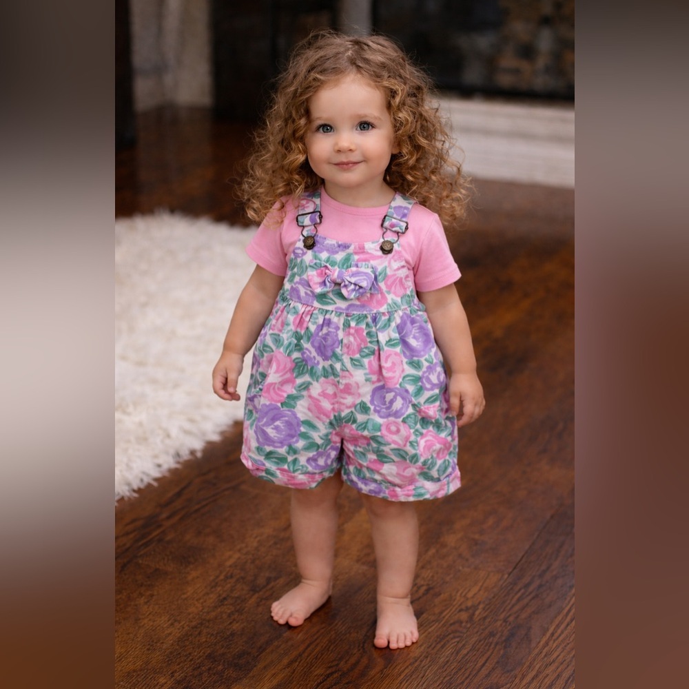 Vintage babygirl bubble romper